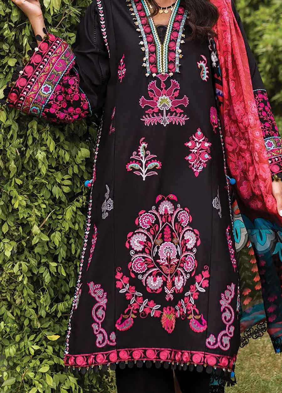 Siraa by Sadaf Fawad Khan Embroidered Lawn Unstitched 3Pc Suit - ADA (B)