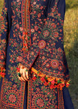 Hussain Rehar Embroidered Karandi Unstitched 3Pc Suit - Aegean
