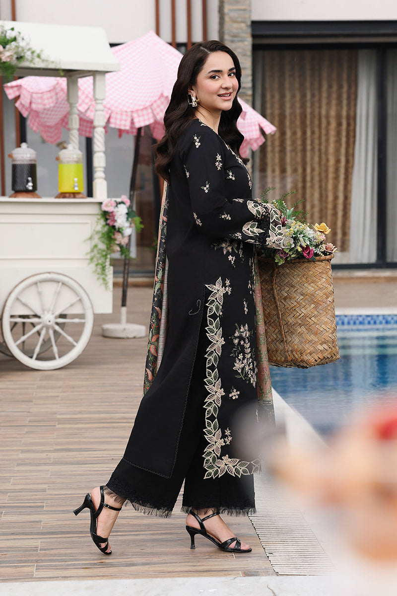 Rang Rasiya Florence Festive Embroidered Lawn Unstitched 3Pc Suit - AFSANEH