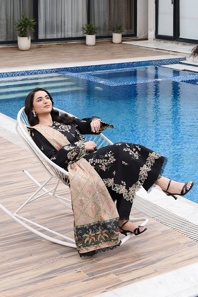 Rang Rasiya Florence Festive Embroidered Lawn Unstitched 3Pc Suit - AFSANEH