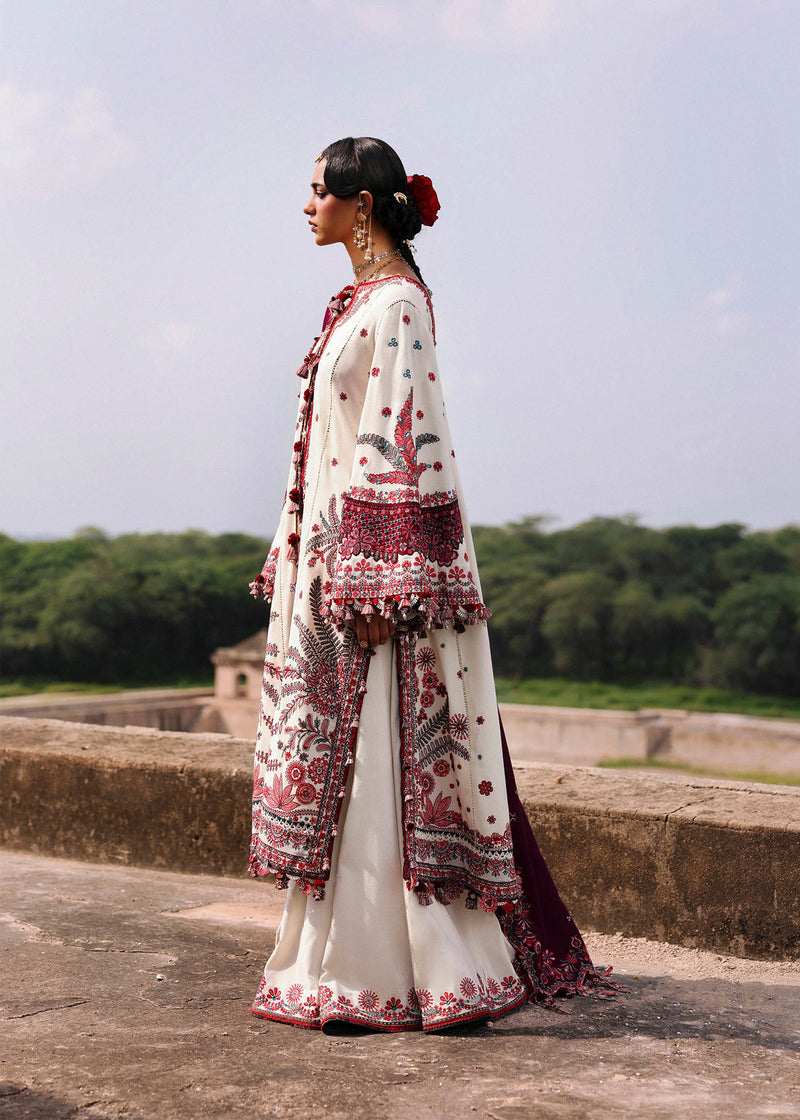 Hussain Rehar Embroidered Karandi Unstitched 3Pc Suit - Afsaneh