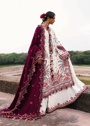 Hussain Rehar Embroidered Karandi Unstitched 3Pc Suit - Afsaneh