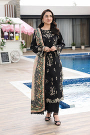 Rang Rasiya Florence Festive Embroidered Lawn Unstitched 3Pc Suit - AFSANEH
