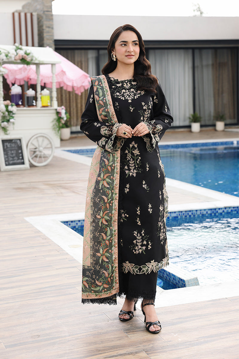Rang Rasiya Florence Festive Embroidered Lawn Unstitched 3Pc Suit - AFSANEH
