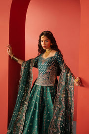 Afrozeh Divani Embroidered Raw Silk Unstitched 3Pc Suit AS-25-02 AFSAR