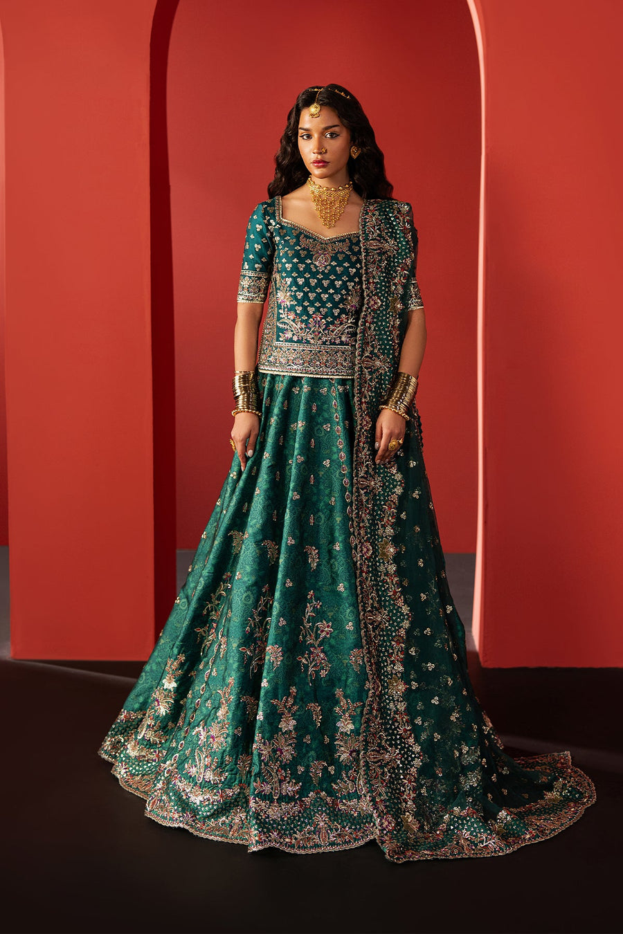 Afrozeh Divani Embroidered Raw Silk Unstitched 3Pc Suit AS-25-02 AFSAR