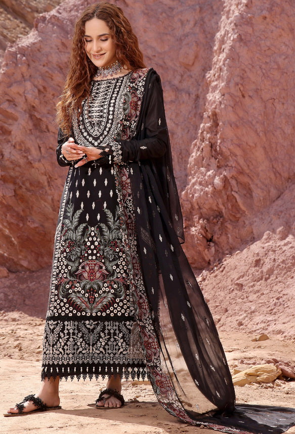 Afsoon by Humdum Embroidered Lawn Unstitched 3Pc Suit D-01