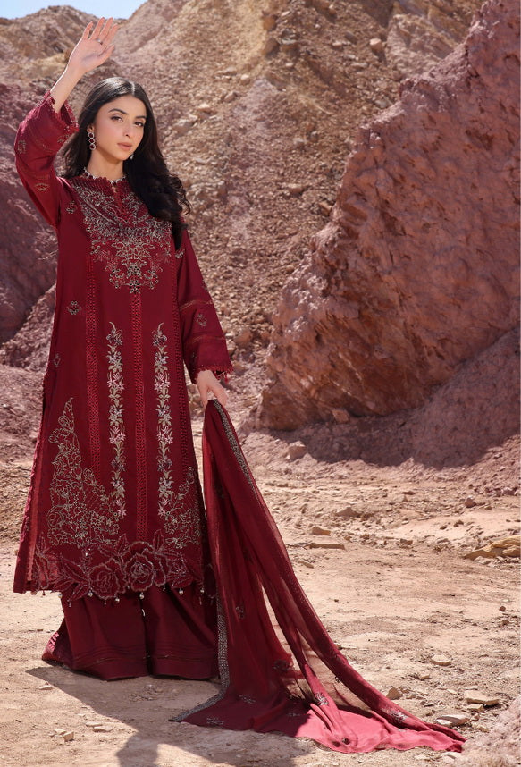 Afsoon by Humdum Embroidered Lawn Unstitched 3Pc Suit D-05