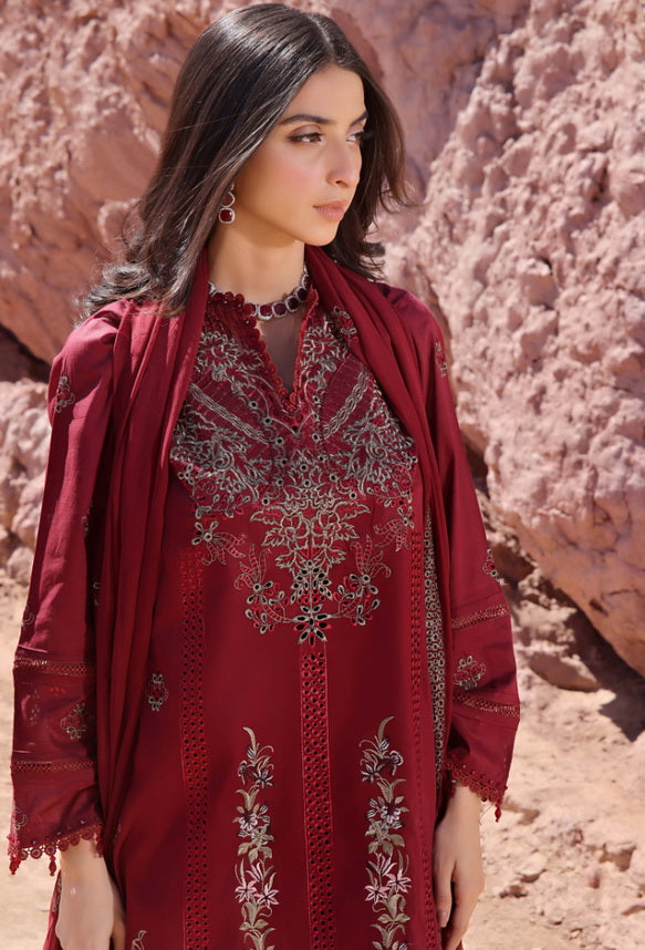 Afsoon by Humdum Embroidered Lawn Unstitched 3Pc Suit D-05