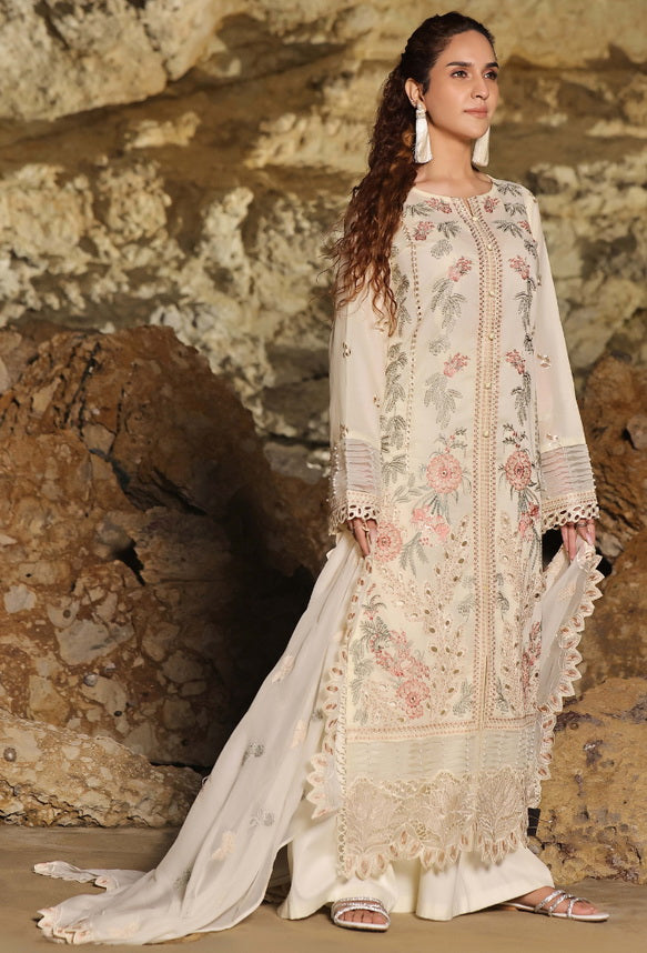 Afsoon by Humdum Embroidered Lawn Unstitched 3Pc Suit D-07