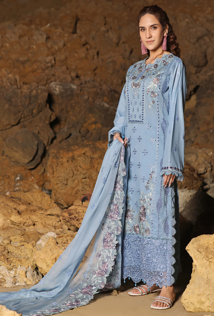 Afsoon by Humdum Embroidered Lawn Unstitched 3Pc Suit D-10