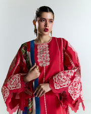 Jugnu by Hussain Rehar Unstitched Embroidered Lawn 3Pc Suit - Ahiti