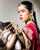 Jugnu by Hussain Rehar Unstitched Embroidered Lawn 3Pc Suit - Ahiti