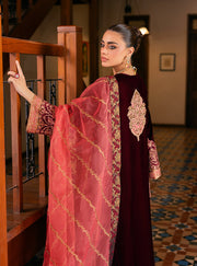 Zainab Chottani Embroidered Velvet Unstitched 3Pc Suit - Aima