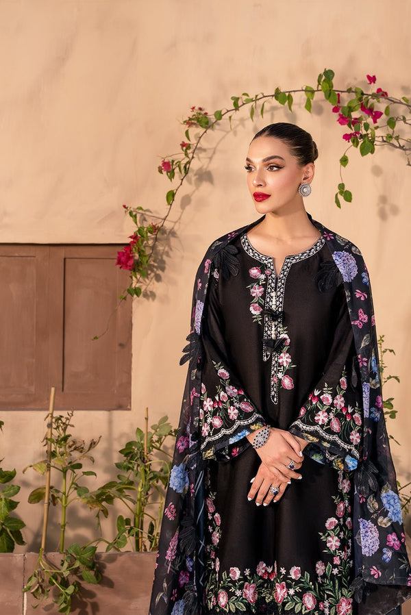 Afshan by Zoya & Fatima Embroidered Cotton Net 3Pc Suit - Aisha