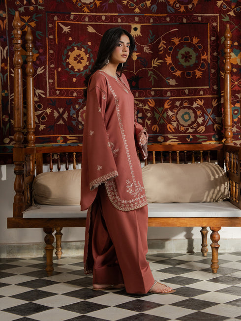 Virsa by Cinq Embroidered Karandi Unstitched 3Pc Suit - AKS