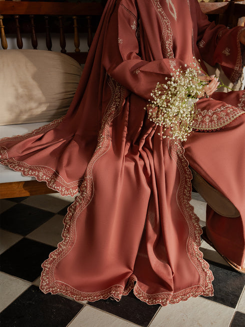 Virsa by Cinq Embroidered Karandi Unstitched 3Pc Suit - AKS