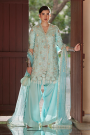 Soraya Silk Edit Embroidered Chanderi Silk Unstitched 3Pc Suit - Aks