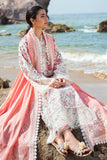 Afrozeh Summer Together Embroidered Lawn Unstitched 3Pc Suit - Gardenia