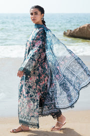 Afrozeh Summer Together Embroidered Lawn Unstitched 3Pc Suit - Clover