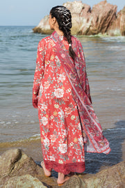 Afrozeh Summer Together Embroidered Lawn Unstitched 3Pc Suit - Scarley