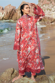 Afrozeh Summer Together Embroidered Lawn Unstitched 3Pc Suit - Scarley