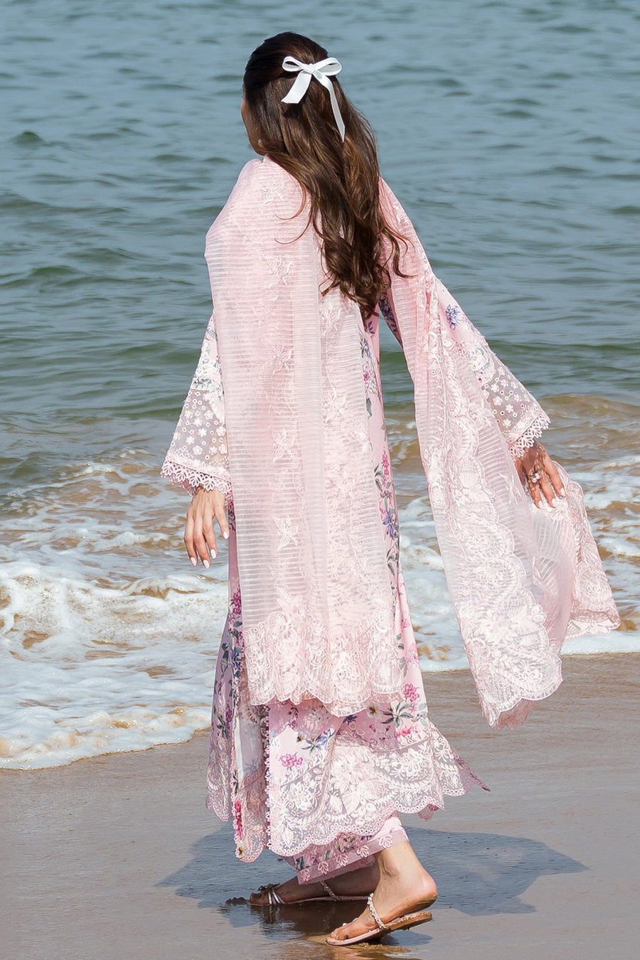 Afrozeh Summer Together Embroidered Lawn Unstitched 3Pc Suit - Lily