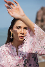 Afrozeh Summer Together Embroidered Lawn Unstitched 3Pc Suit - Lily