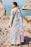 Afrozeh Summer Together Embroidered Lawn Unstitched 3Pc Suit - Topaz