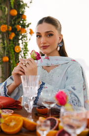 Seran Afsanah Embroidered Lawn Unstitched 3Pc Suit D-11 ALARA