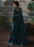 Afrozeh La Fuchsia Embroidered Organza Unstitched 3Pc Suit - Alba