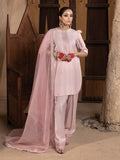Hemstitch Embroidered Raw Silk Ready to Wear 3Pc Suit - Aleeha