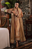 Mushq Sunehri Ramsha Edit Zari Silk Stitched 3Pc Suit - Aleha
