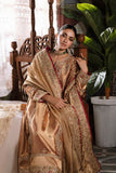 Mushq Sunehri Ramsha Edit Zari Silk Stitched 3Pc Suit - Aleha