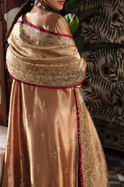 Mushq Sunehri Ramsha Edit Zari Silk Stitched 3Pc Suit - Aleha