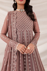 Farasha Lumiere Luxury Embroidered Chiffon Unstitched 3Pc Suit - Alicia