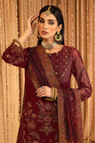 Alizeh Mehfil-e-Uroos Festive Chiffon Unstitched 3Pc Suit D-01 Roheen