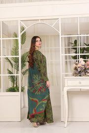 Feathers Premium Whisper of Elan Unstitched Lawn 3Pc Suit Alpine Aura-FT679