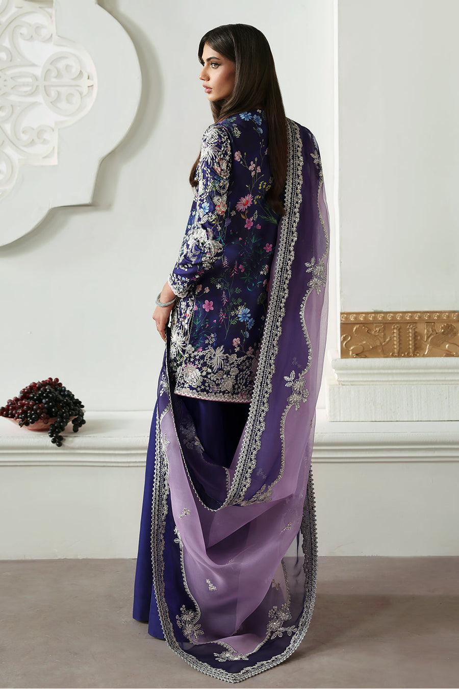 Soraya Lumene Embroidered Silk Unstitched 3Pc Suit - Althea