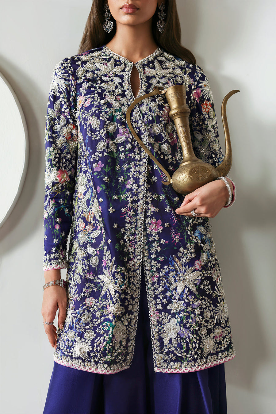 Soraya Lumene Embroidered Silk Unstitched 3Pc Suit - Althea