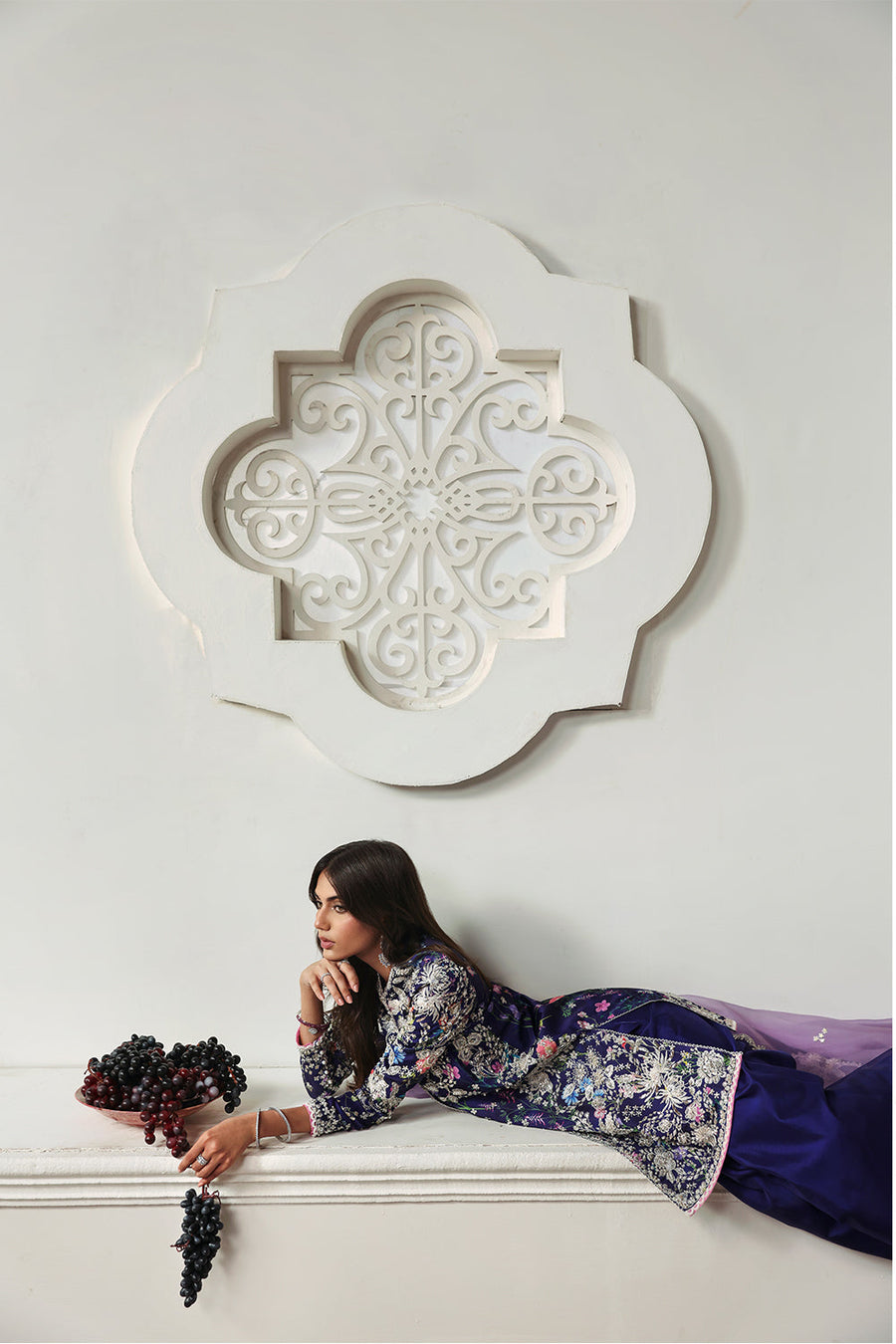 Soraya Lumene Embroidered Silk Unstitched 3Pc Suit - Althea