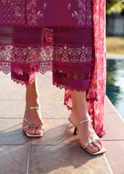 Kanwal Malik Zaina Embroidered Lawn Unstitched 3Pc Suit - ALVINA