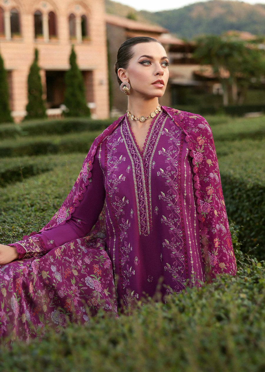 Kanwal Malik Zaina Embroidered Lawn Unstitched 3Pc Suit - ALVINA