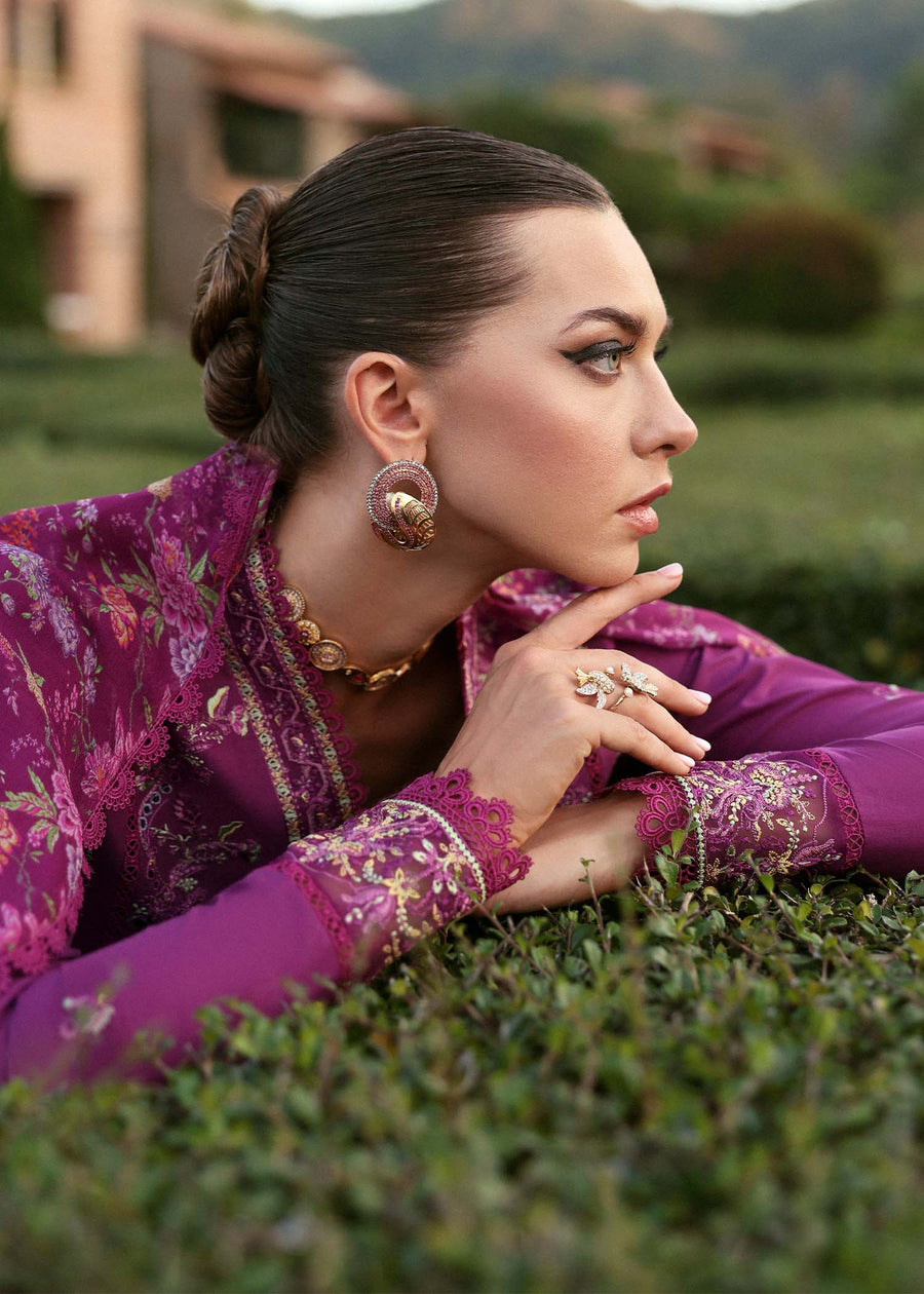 Kanwal Malik Zaina Embroidered Lawn Unstitched 3Pc Suit - ALVINA