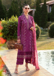 Kanwal Malik Zaina Embroidered Lawn Unstitched 3Pc Suit - ALVINA