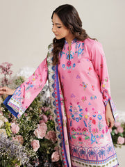 RajBari Amal Prints Exclusive 3Pc Unstitched Lawn Suit D-01