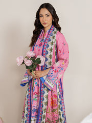 RajBari Amal Prints Exclusive 3Pc Unstitched Lawn Suit D-01