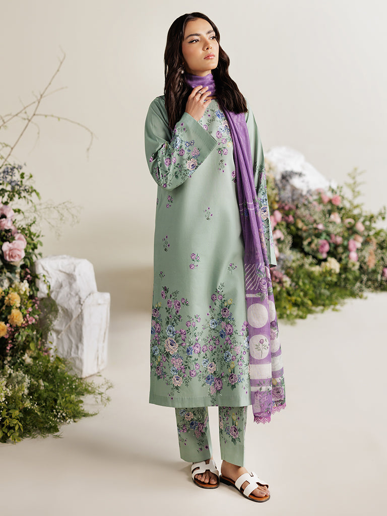 RajBari Amal Prints Exclusive 3Pc Unstitched Lawn Suit D-02