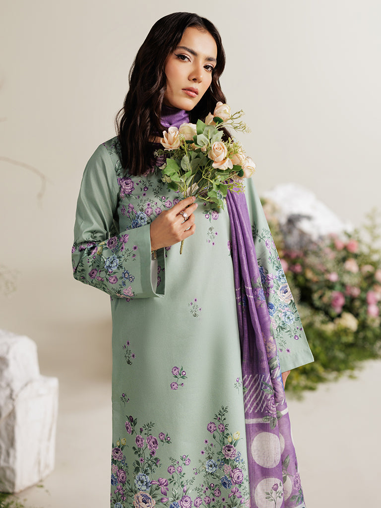 RajBari Amal Prints Exclusive 3Pc Unstitched Lawn Suit D-02