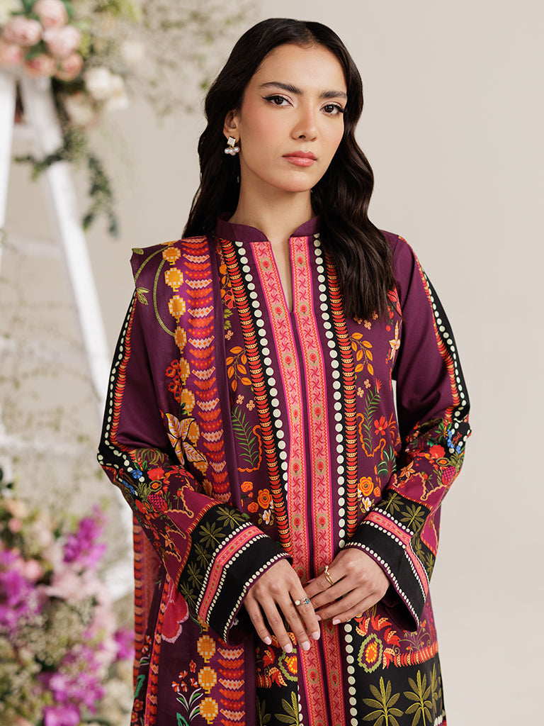 RajBari Amal Prints Exclusive 3Pc Unstitched Lawn Suit D-03